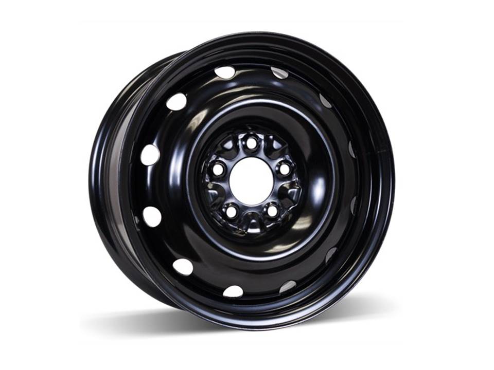 17X6.5 5X120 +40 72.6CB BLACK STEEL WHEEL (DIRECT FIT)