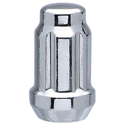 6 SPLINE CHROME NUT 1PC 60° SEAT-1/2" RH-17/19/21MM HEX